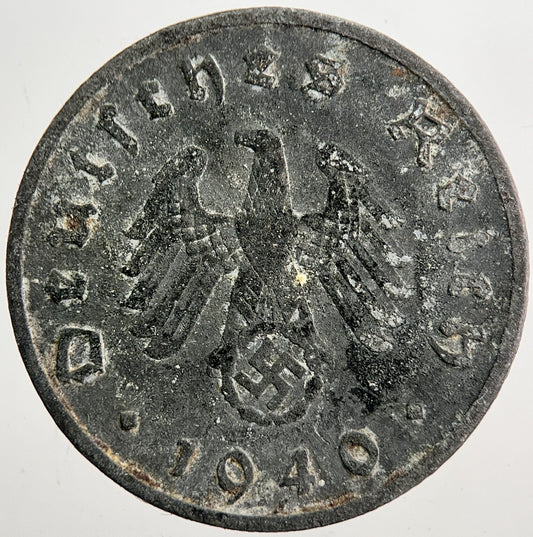 1940-A Nazi Germany 10 Pfennig Coin | Very High Grade