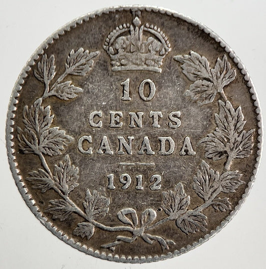 1912 Canada 10 Cents Silver Coin | Collectable Grade
