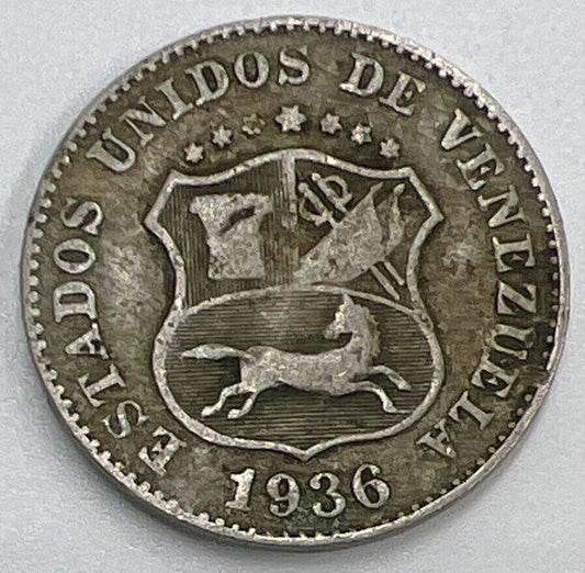 1936 Venezuela 5 Centimos Coin | Collectable Grade