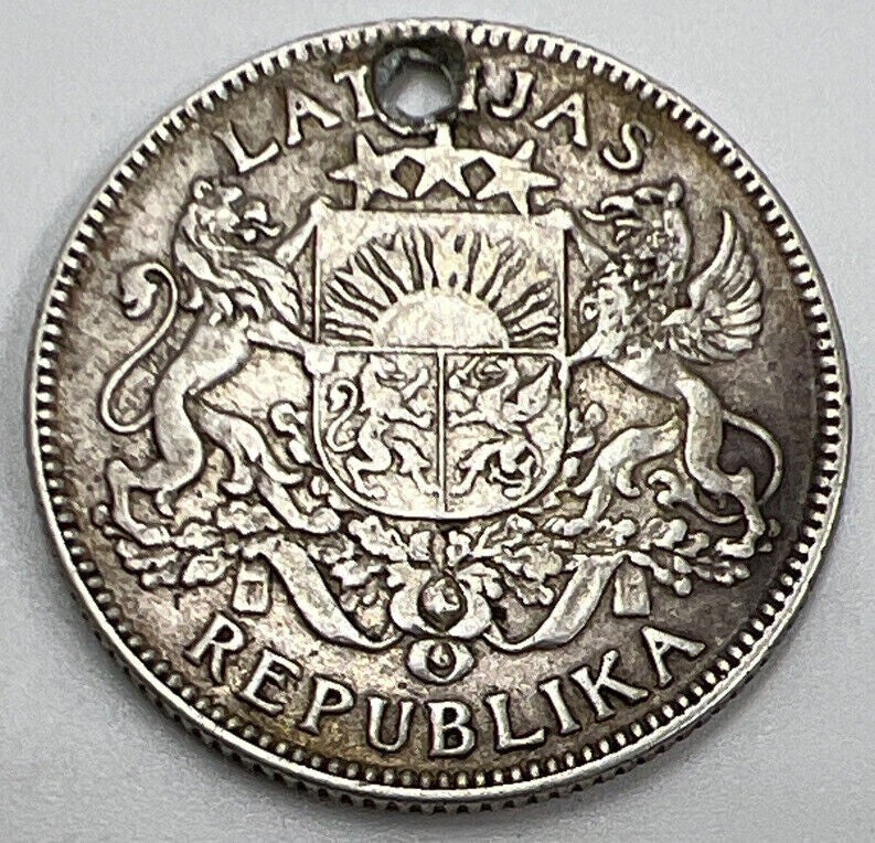 1924 1 One Lats | Latvia Silver Coin | Collectable Grade