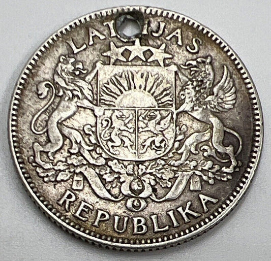 1924 1 One Lats | Latvia Silver Coin | Collectable Grade