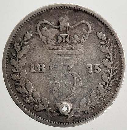 1875 Victoria Threepence Silver Coin | Collectable Grade