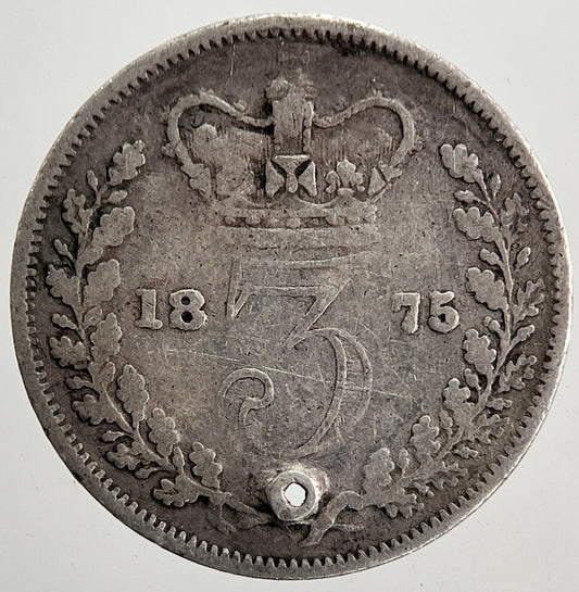 1875 Victoria Threepence Silver Coin | Collectable Grade