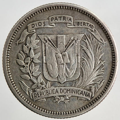 1942 Dominican Republic 25 Centavos Silver Coin | Very High Grade | a9024