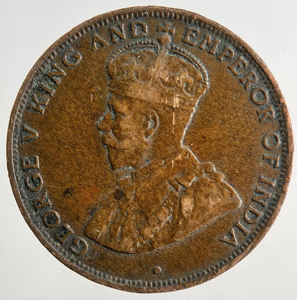 1934 Hong Kong 1 Cent Coin | Fine Collectable Grade | a9174