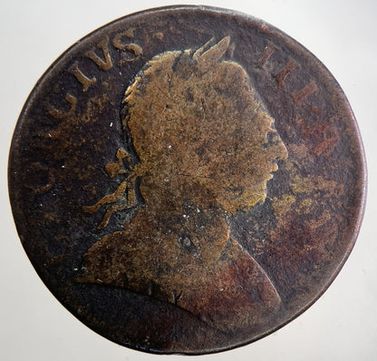 1774 George 3rd III Half-Penny British Coin | Collectable Grade | a9046