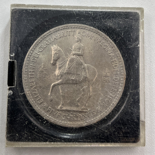 1953 Elizabeth II Crown British Coin In Case | Collectable Grade | a90341