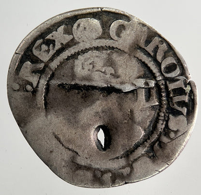 British Charles I 1st Penny Hammered Silver Coin | Collectable Grade | a9153