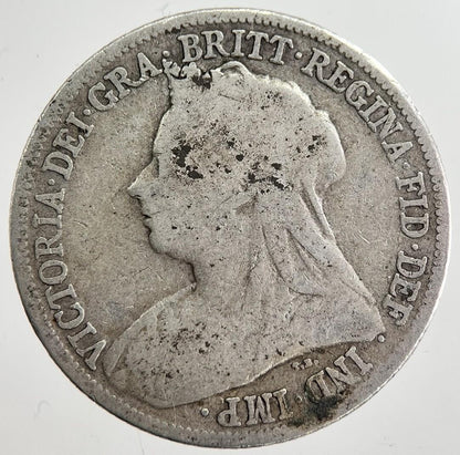 1894 Victoria Shilling Silver Coin | Fair Grade | a8644