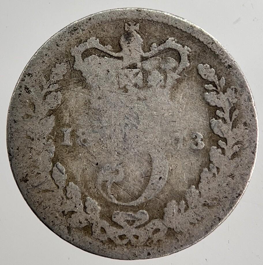 1873 Victoria Threepence Silver Coin | Collectable Grade | a8692