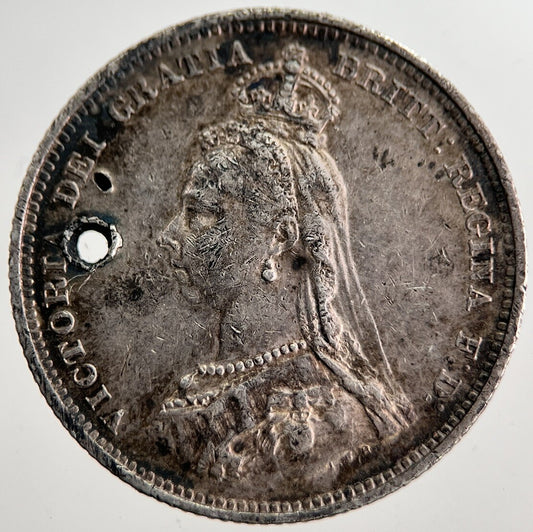 1887 Victoria Shilling Silver Coin | Very High Grade | a8663