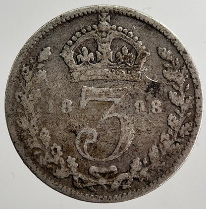 1898 Victoria Threepence Silver Coin | Collectable Grade | a8693