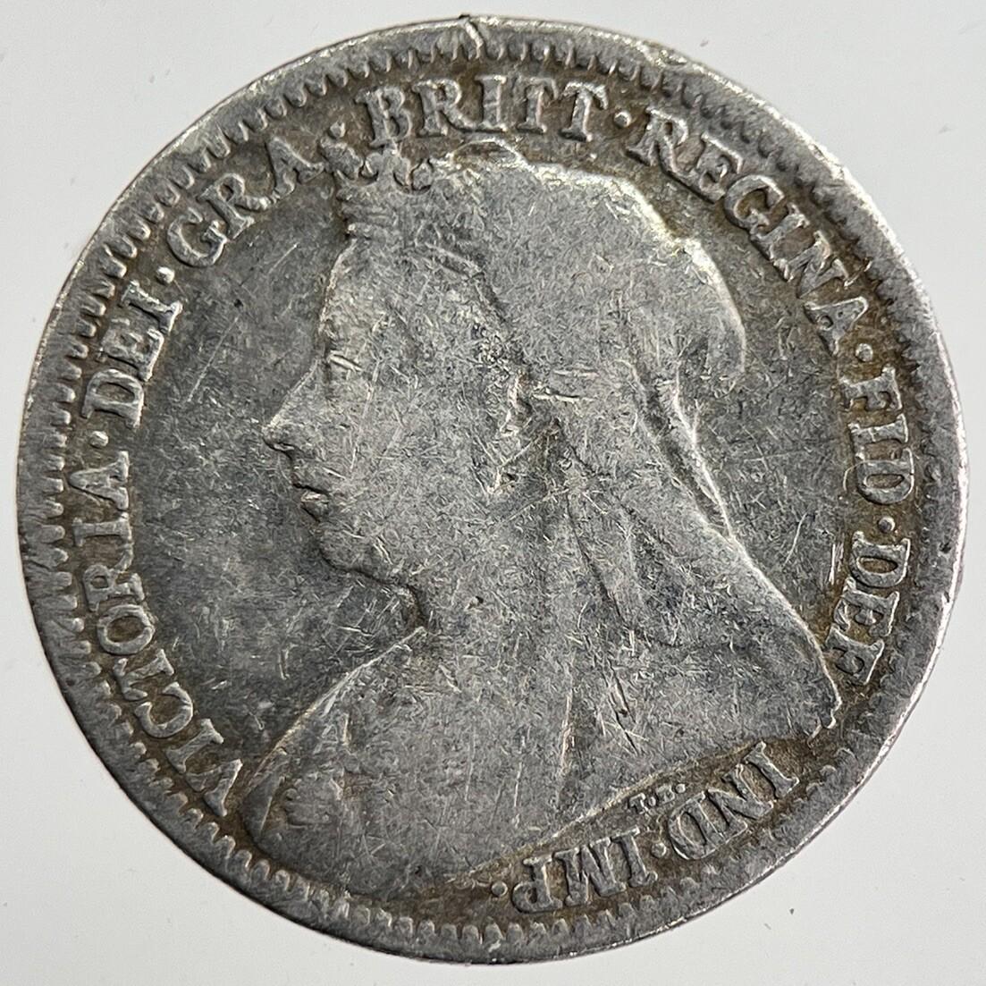 1900 Victoria Threepence Silver Coin | Collectable Grade | a8811