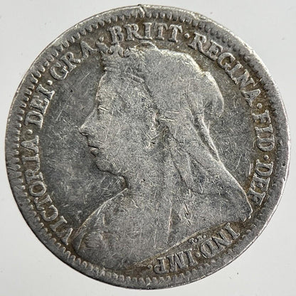 1900 Victoria Threepence Silver Coin | Collectable Grade | a8811