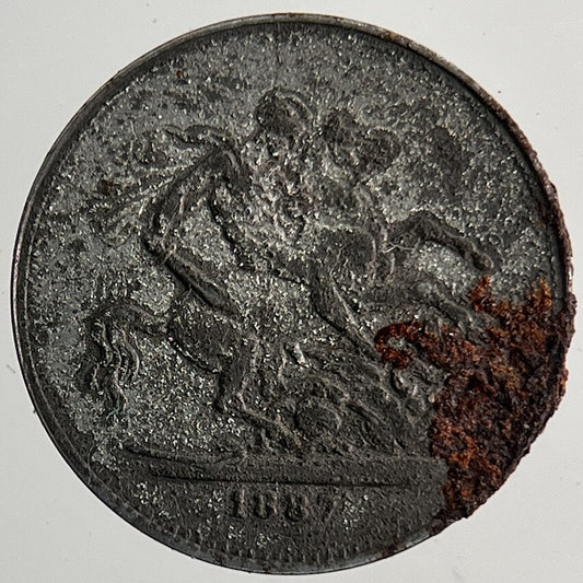 1800’s Victoria Toy Money Coin Token | Fine Collectable Grade | a9142