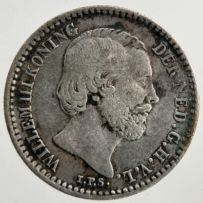 1882 Netherlands 10 Cents Silver Coin | Fine Collectable Grade | a9254