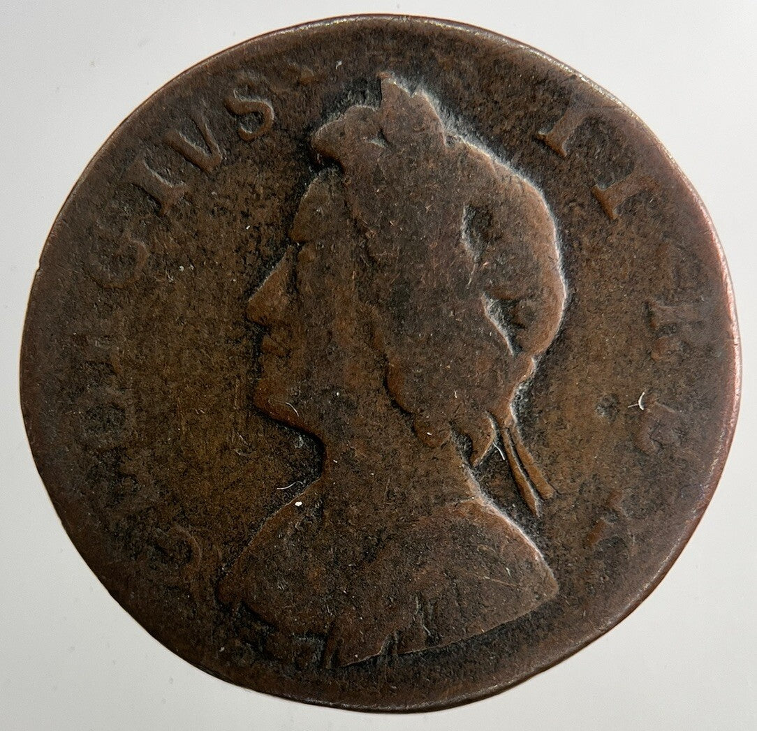 1730 George II 2nd Farthing Coin | Collectable Grade | a9245