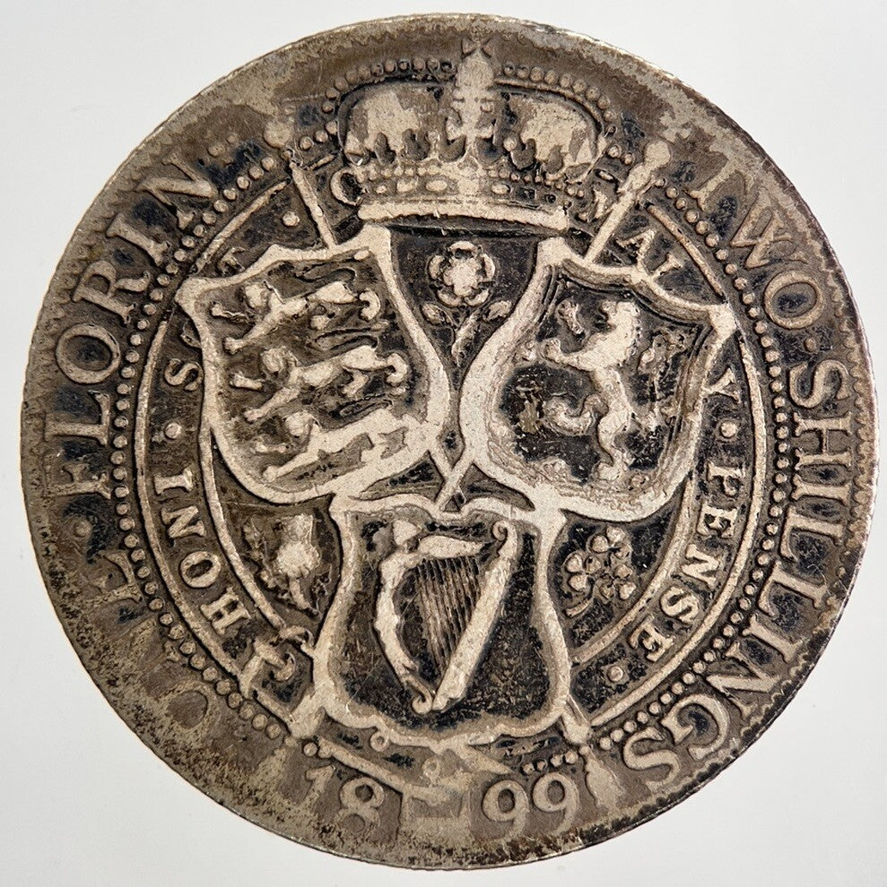 1899 Victoria Florin Silver Coin | Collectable Grade | a9085