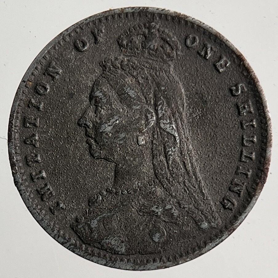 1800’s Victoria Toy Money Coin Token | Fine Collectable Grade | a9140