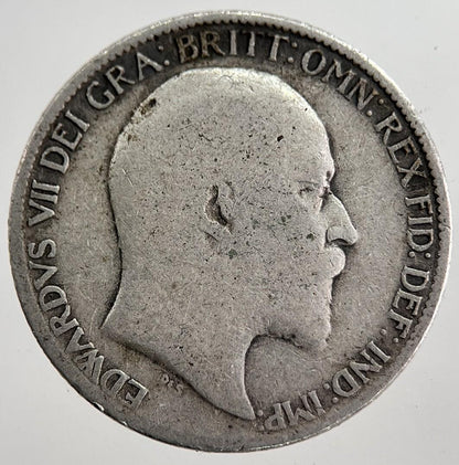 1909 Edward VII Sixpence Silver Coin | Collectable Grade | a8642