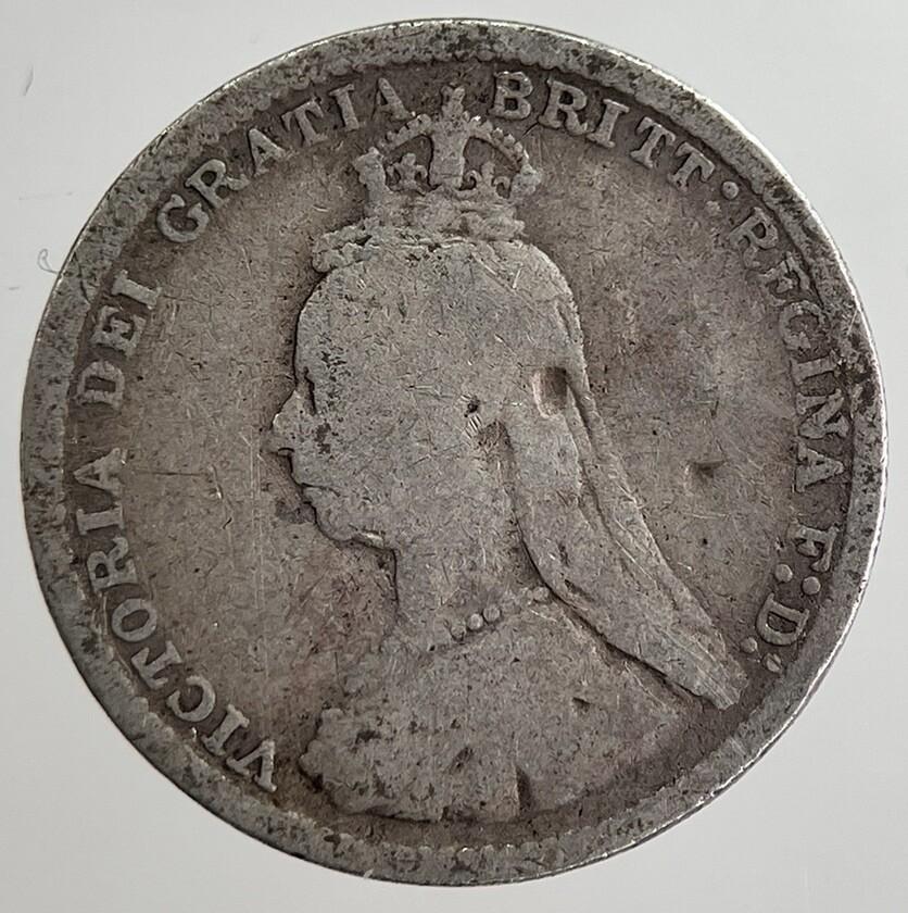 1889 Victoria Threepence Silver Coin | Collectable Grade | a8815