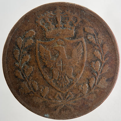 1826 Italy 5 Centesimi Coin | Collectable Grade | a9116