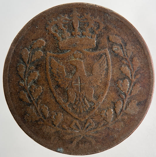 1826 Italy 5 Centesimi Coin | Collectable Grade | a9116