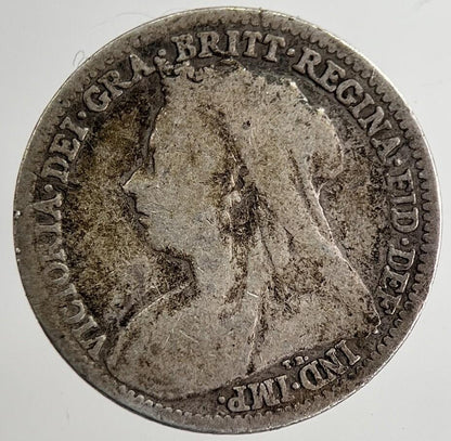 1901 Victoria Threepence Silver Coin | Collectable Grade | a8809