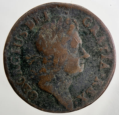 1723 Irish Hibernia Half-Penny Coin | Collectable Grade