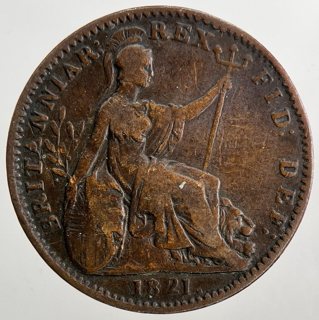 1821 George IV Farthing | Fine Collectable Grade | a9094