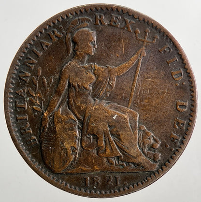 1821 George IV Farthing | Fine Collectable Grade | a9094