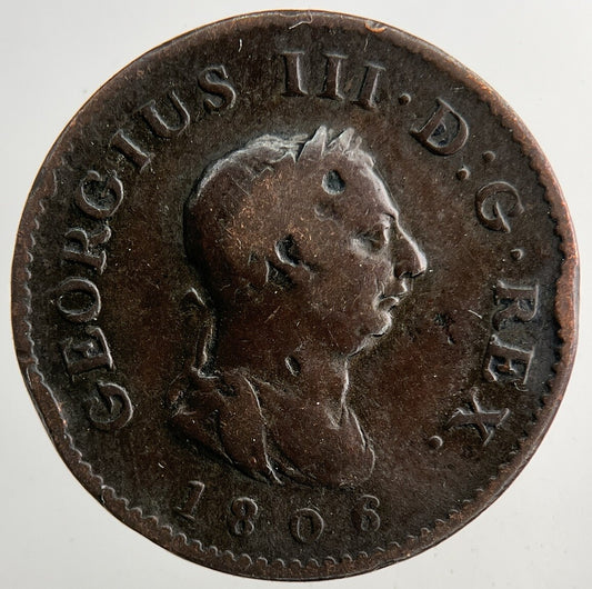 1806 George 3rd III Farthing Coin | Fine Collectable Grade | a9229