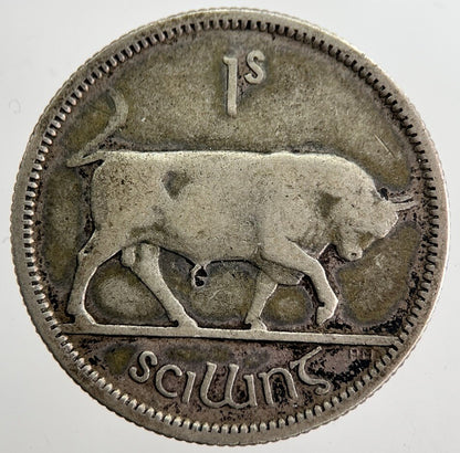 1928 Irish Shilling 1s Bull Silver Coin | Collectable Grade | a8799