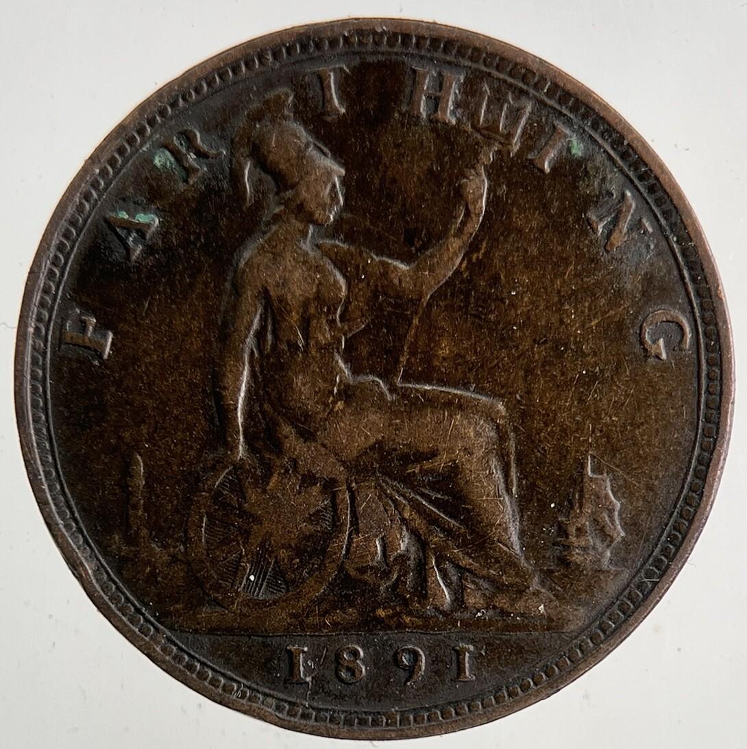 1891 Victoria Farthing Coin | Fine Collectable Grade | a9210