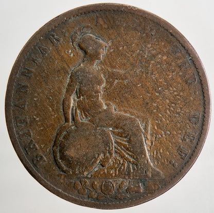 1831 William IV Half-Penny Coin | Fine Collectable Grade | a9052