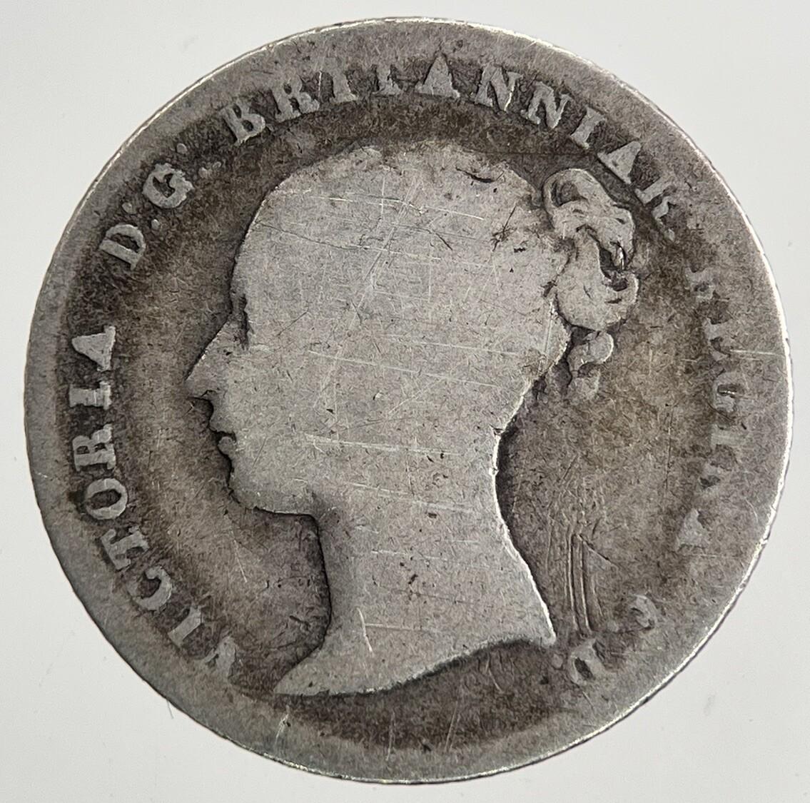 1848 Victoria Groat Four-Pence Silver Coin | Fine Collectable Grade | a9078