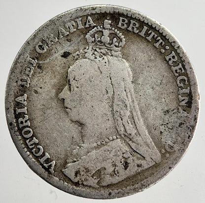 1890 Victoria Threepence Silver Coin | Collectable Grade | a8681