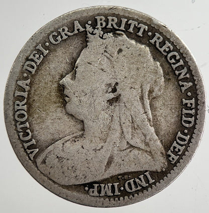 1893 Victoria Threepence Silver Coin | Collectable Grade | a8832