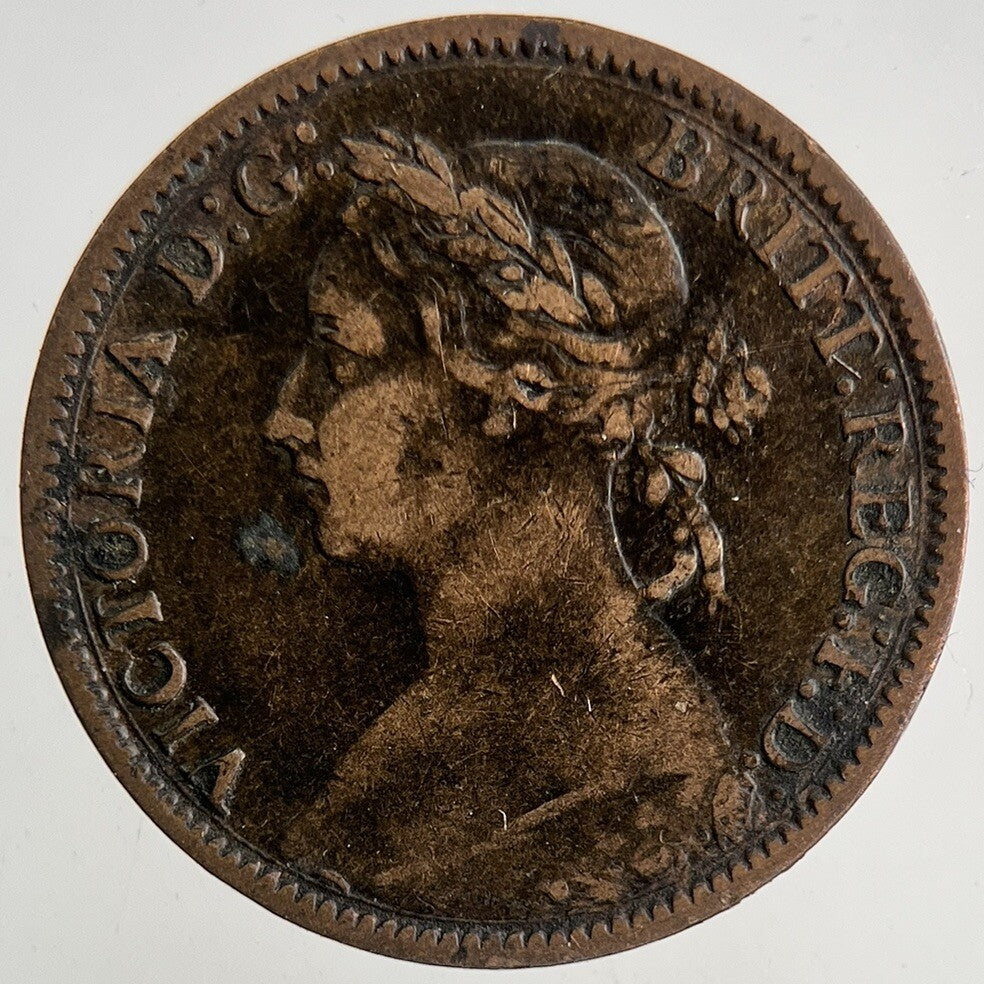 1882-H Victoria Farthing Coin | Fine Collectable Grade | a9211