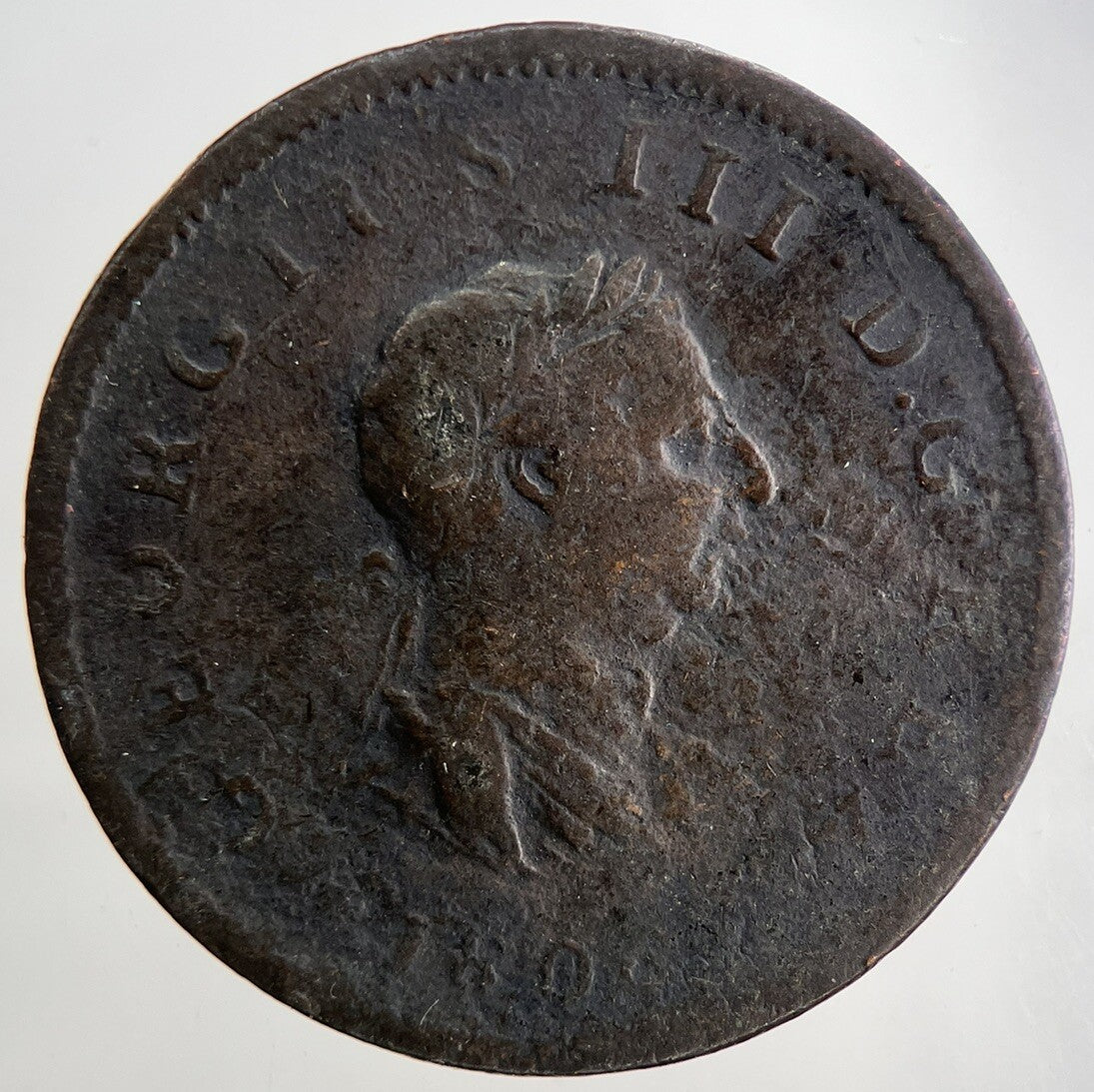 1806 George 3rd III Half-Penny British Coin | Collectable Grade | a9047