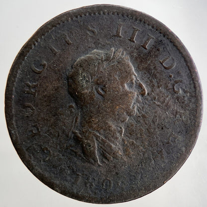 1806 George 3rd III Half-Penny British Coin | Collectable Grade | a9047