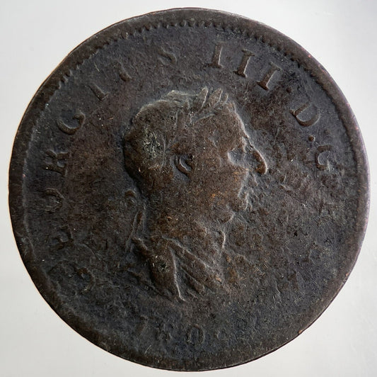 1806 George 3rd III Half-Penny British Coin | Collectable Grade | a9047