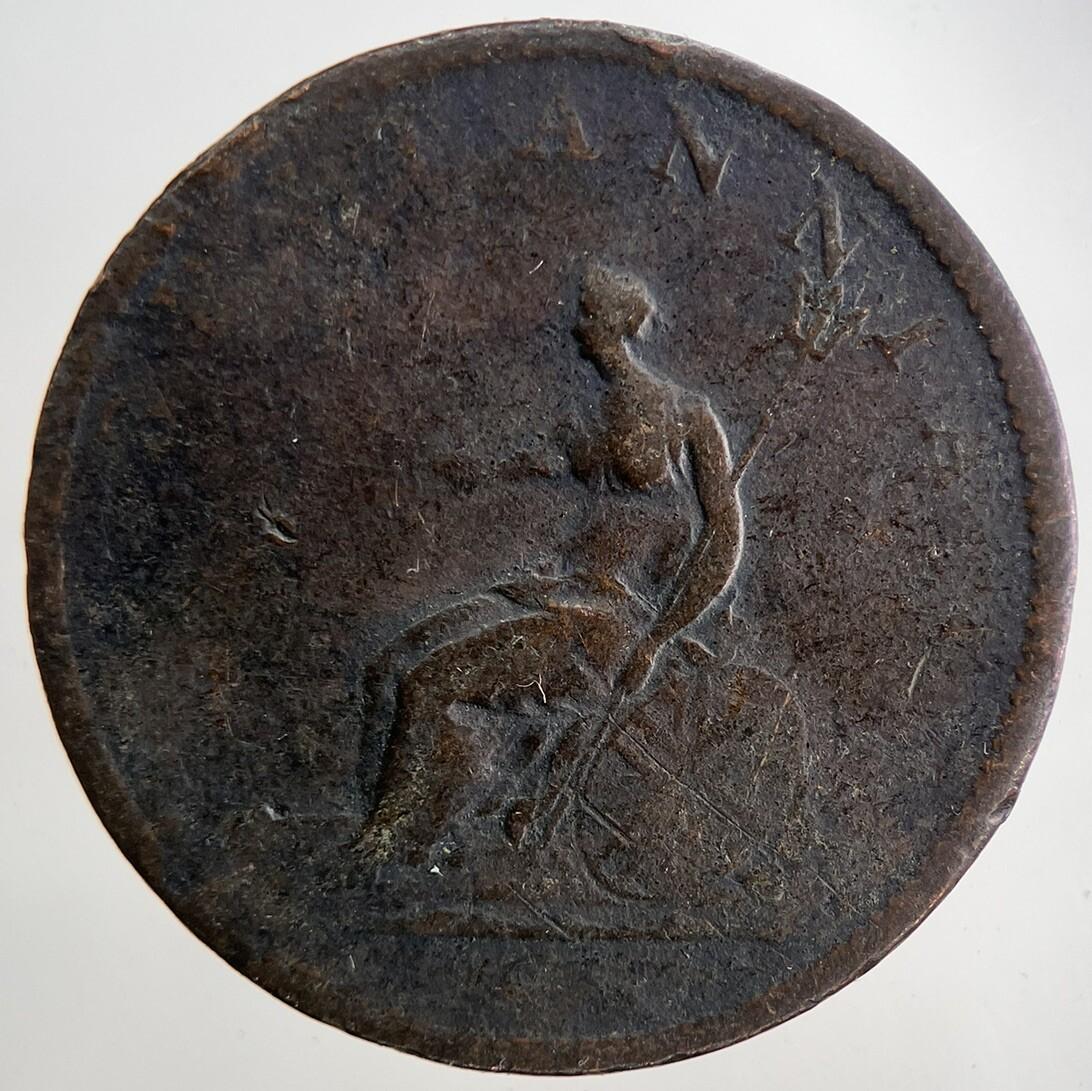 1806 George 3rd III Half-Penny British Coin | Collectable Grade | a9047