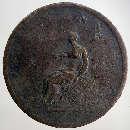 1806 George 3rd III Half-Penny British Coin | Collectable Grade | a9047