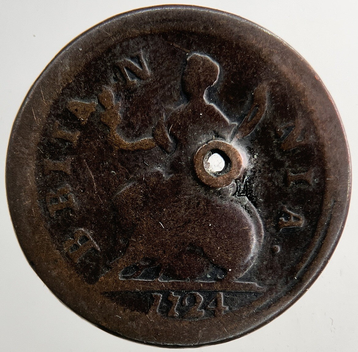 1724 George I 1st Farthing Coin | Collectable Grade | a9238