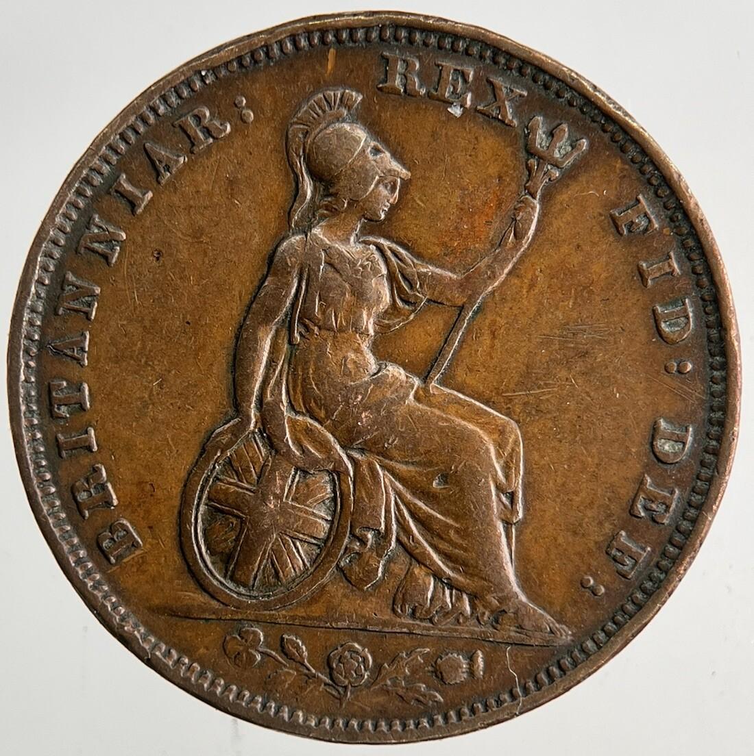 1826 George IV Farthing | Very High Grade | a9196