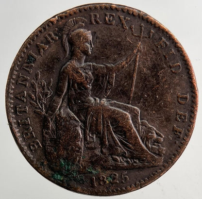 1825 George IV Farthing | Fine Collectable Grade | a9234