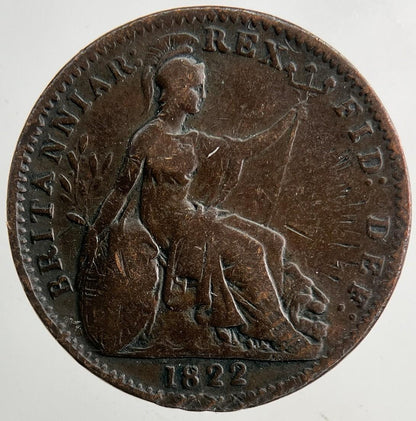 1822 George IV Farthing | Fine Collectable Grade | a9236