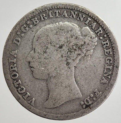 1877 Victoria Threepence Silver Coin | Collectable Grade | a8817