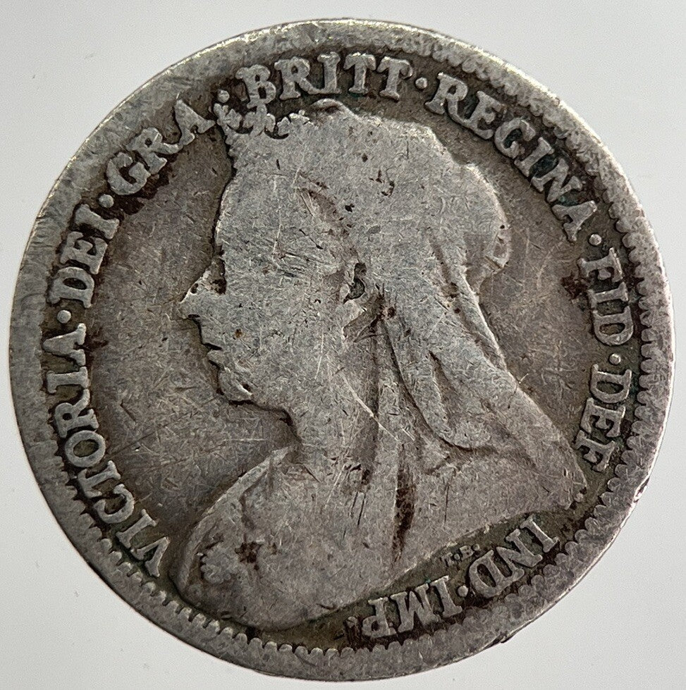 1901 Victoria Threepence Silver Coin | Collectable Grade | a8810